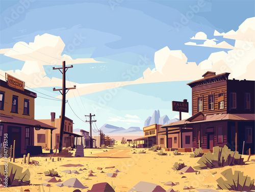 Abandoned Ghost Town: A Forgotten Relic Unveiling Glimpses of Past Lives