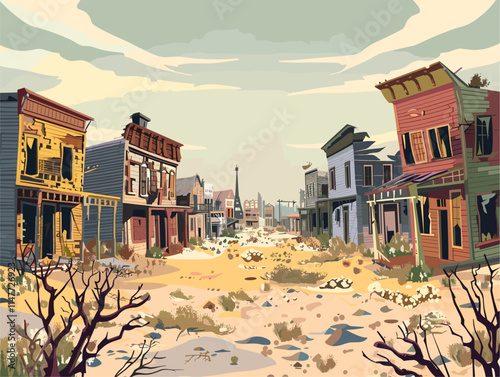 Forgotten Echoes: A Journey Through Time in an Abandoned Ghost Town