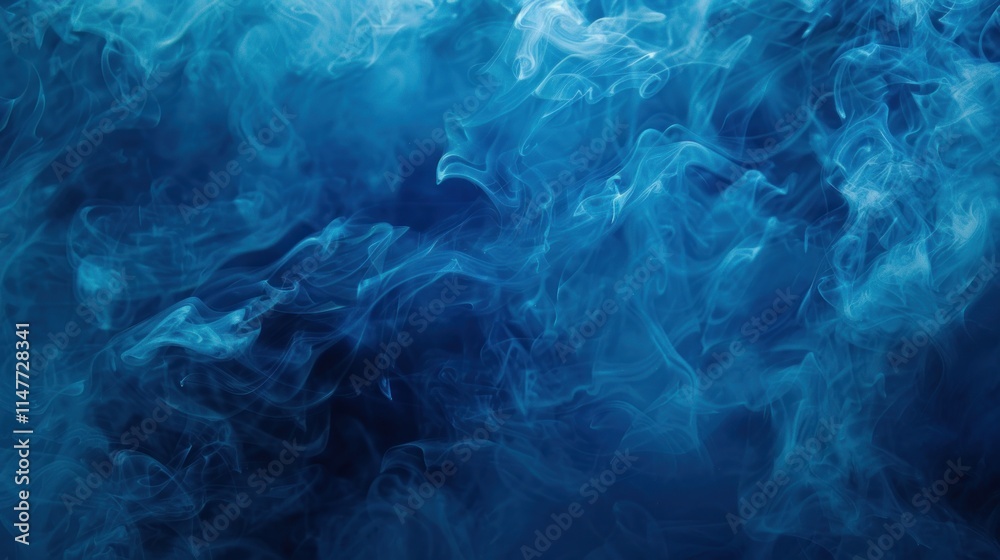 Obraz premium Abstract Blue Smoke