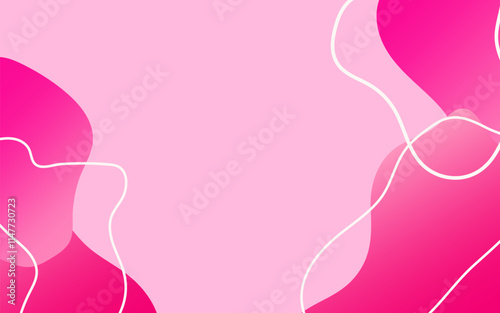 Stylish gradient pink texture with fluid organic shapes and smooth curves. Ideal for creating eye-catching banners, posters, and wallpapers