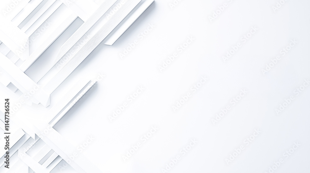 Contemporary minimalistic background with overlapping white rectangular forms Contemporary minimalistic background with overlapping white rectangular forms