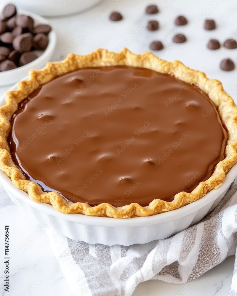 Rich Chocolate Pie with Flaky Crust Rich Chocolate Pie with Flaky Crust