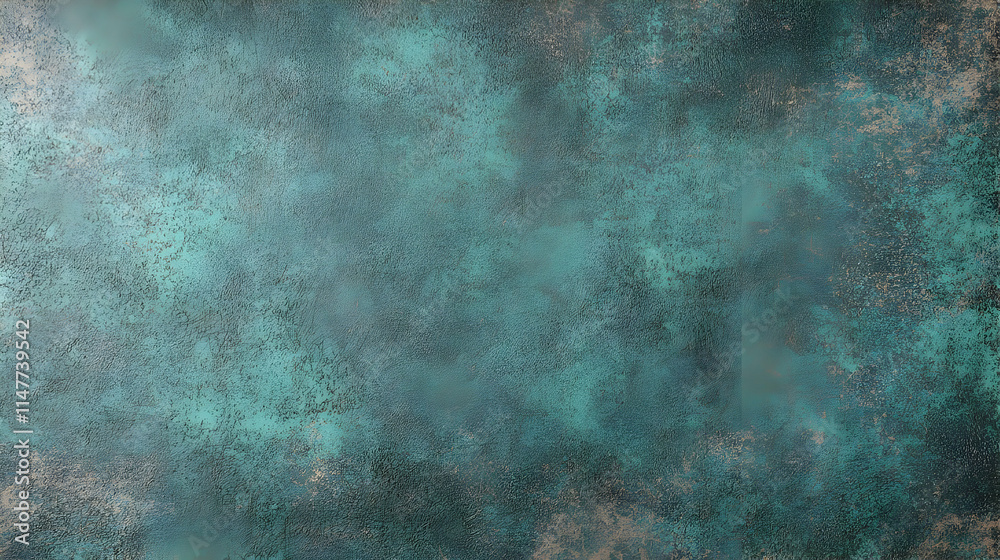 Obraz premium Teal Crackled Abstract Texture Background