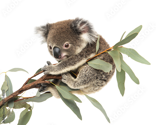 a koala bear on a branch