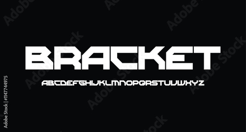 Abstract technology science alphabet lowercase font. digital space typography vector illustration design