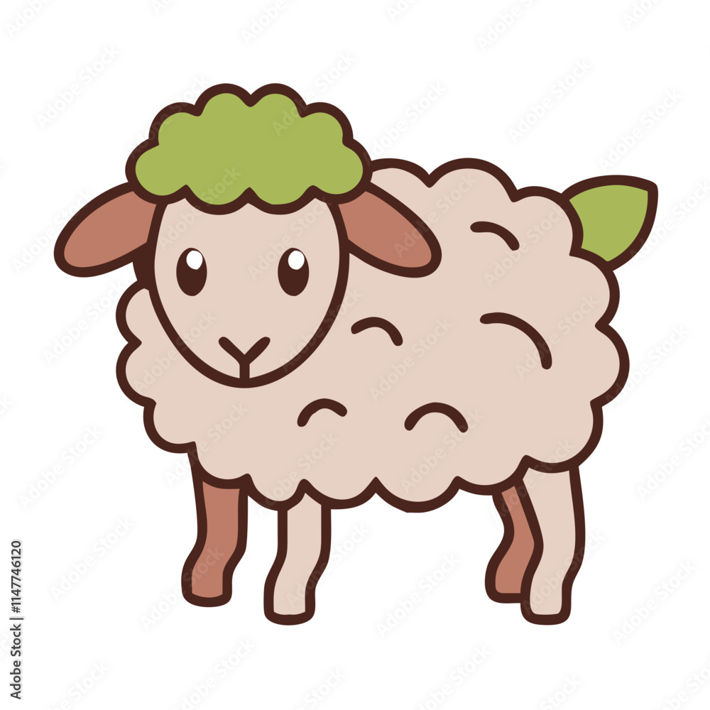 Obraz premium Easter Sheep Icon