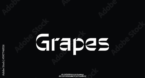 Abstract modern minimalist clean alphabet font. lowercase bold typography vector illustration design