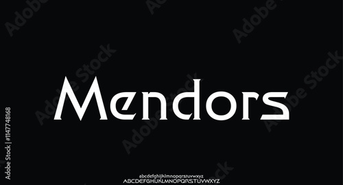 Abstract technology futuristic alphabet font. digital space typography vector illustration design
