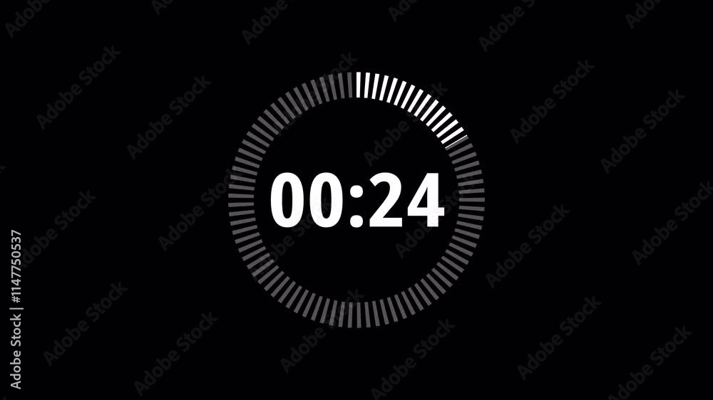 30 second countdown timer animation from 30 seconds to 0 seconds with alpha channel , 30 second countdown timer on a transparent background. 30 second countdown timer animation from 30 seconds to 0 seconds with alpha channel , 30 second countdown timer on a transparent background.