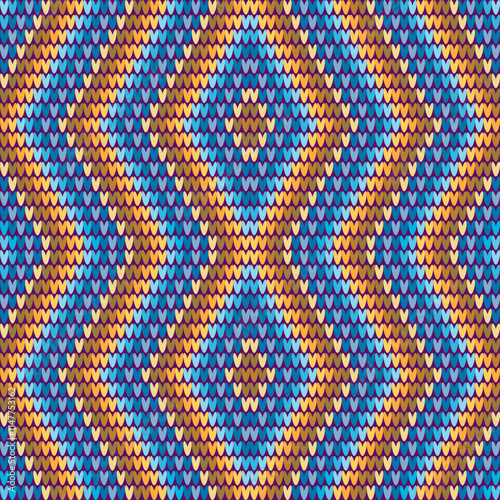 Seamless knitted fabric pattern Geometric fabric pattern ideas	