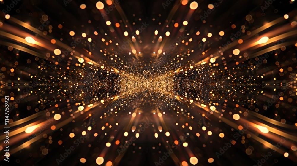 Obraz premium Abstract Golden Lights