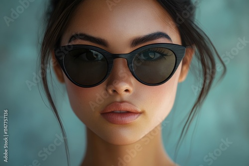 Young model wearing sunglasses