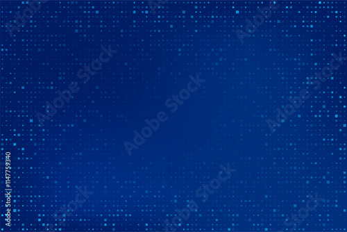 finance technology blue pixel pattern vector background. abstract blue financial background