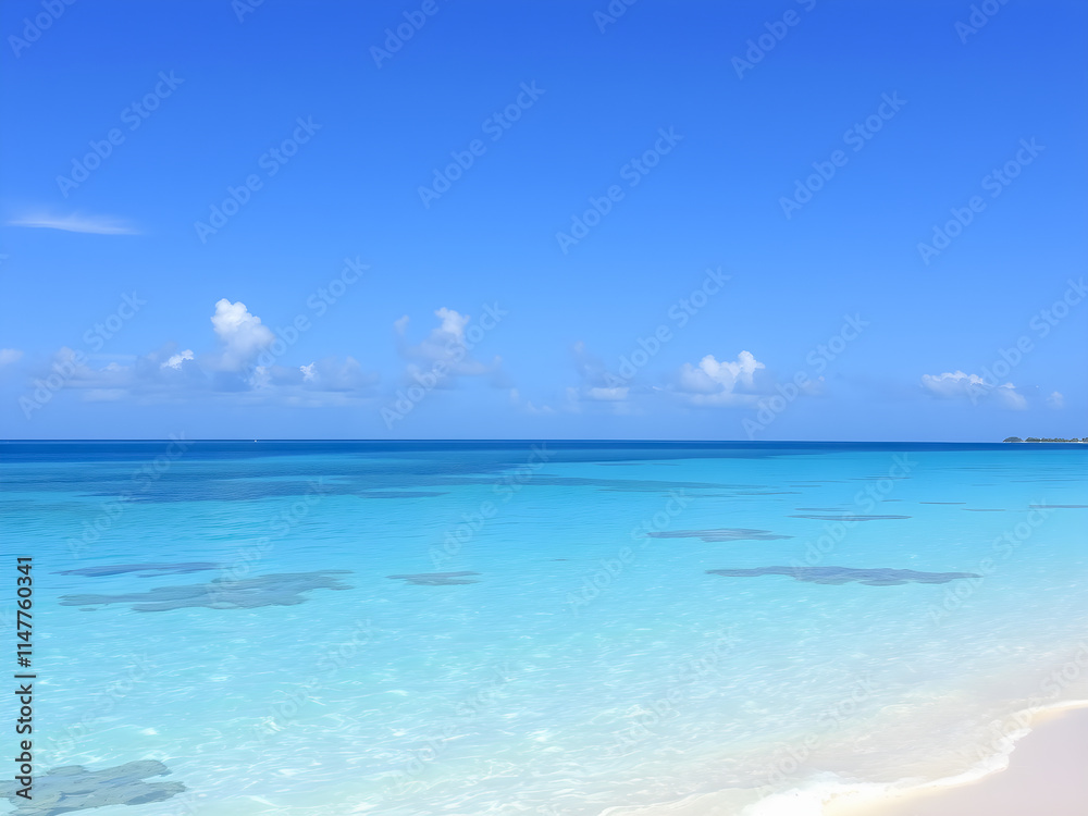tropical beach in Maldives with few palm trees and blue lagoon tropical beach in Maldives with few palm trees and blue lagoon