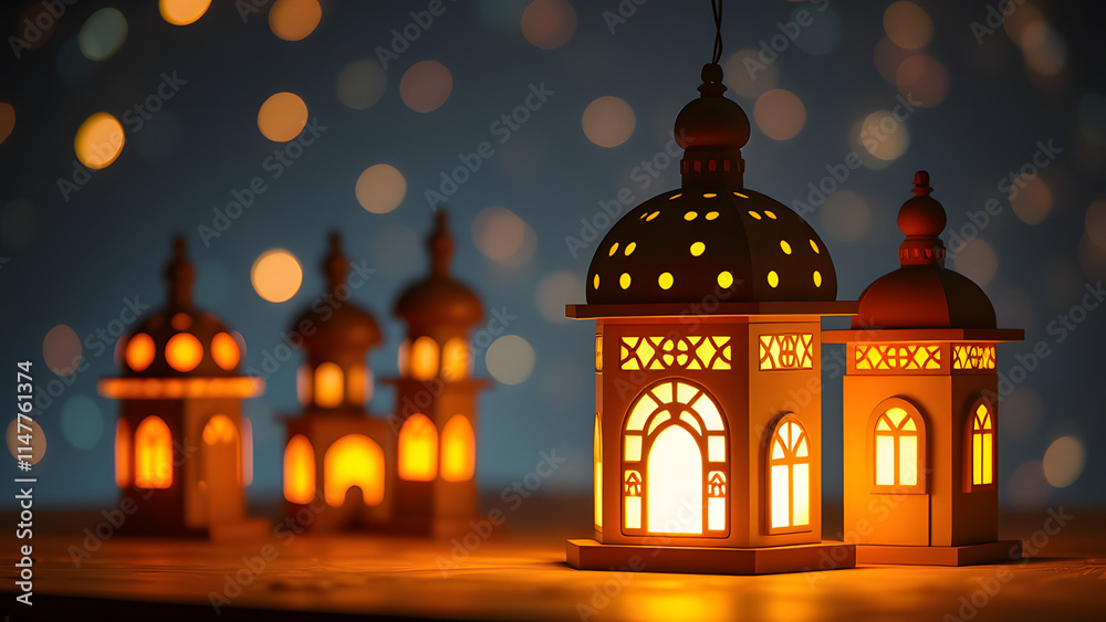 Ramadan Glow: Illuminated Mosques and Lanterns Ramadan Glow: Illuminated Mosques and Lanterns