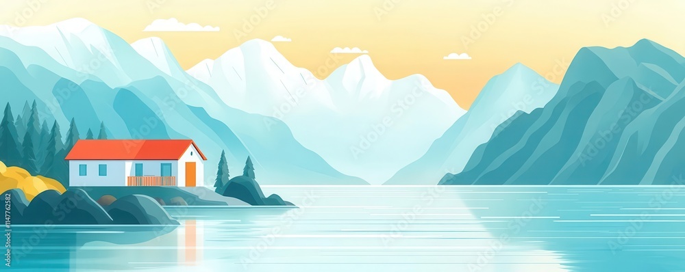 Naklejka premium Round-the-clock customer support flat design side view helpdesk theme water color