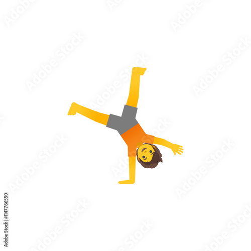 Person Doing Cartwheel Emoji
