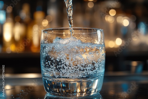 Wallpaper Mural Sake pouring elegance dark bar beverage photography intimate atmosphere close-up visual serenity Torontodigital.ca