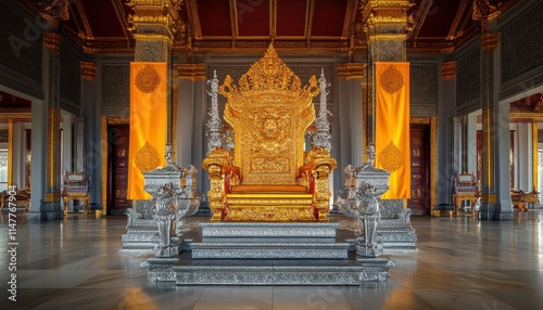 The Majestic Golden Throne Room of the Royal Palace