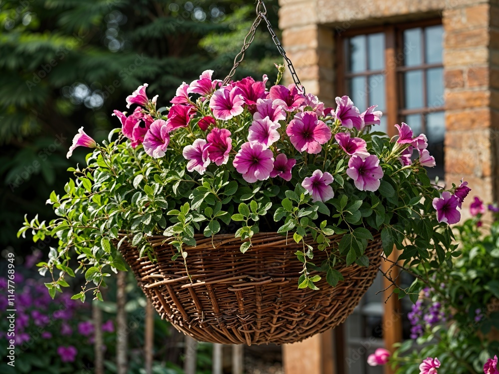 flowers in a basket flowers in a basket