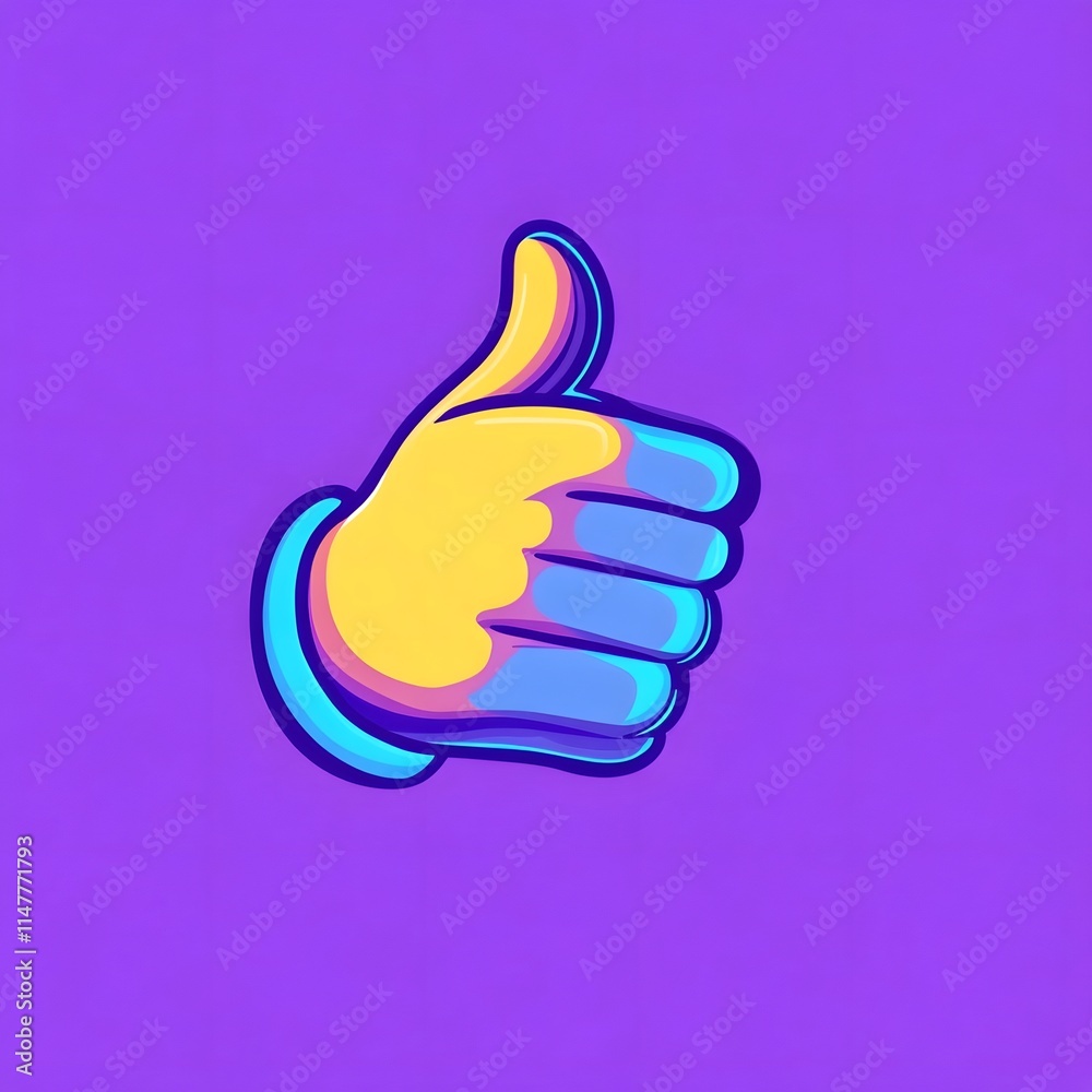 thumbs up like icon symbol. Positive approval emoji thumbs up like icon symbol. Positive approval emoji