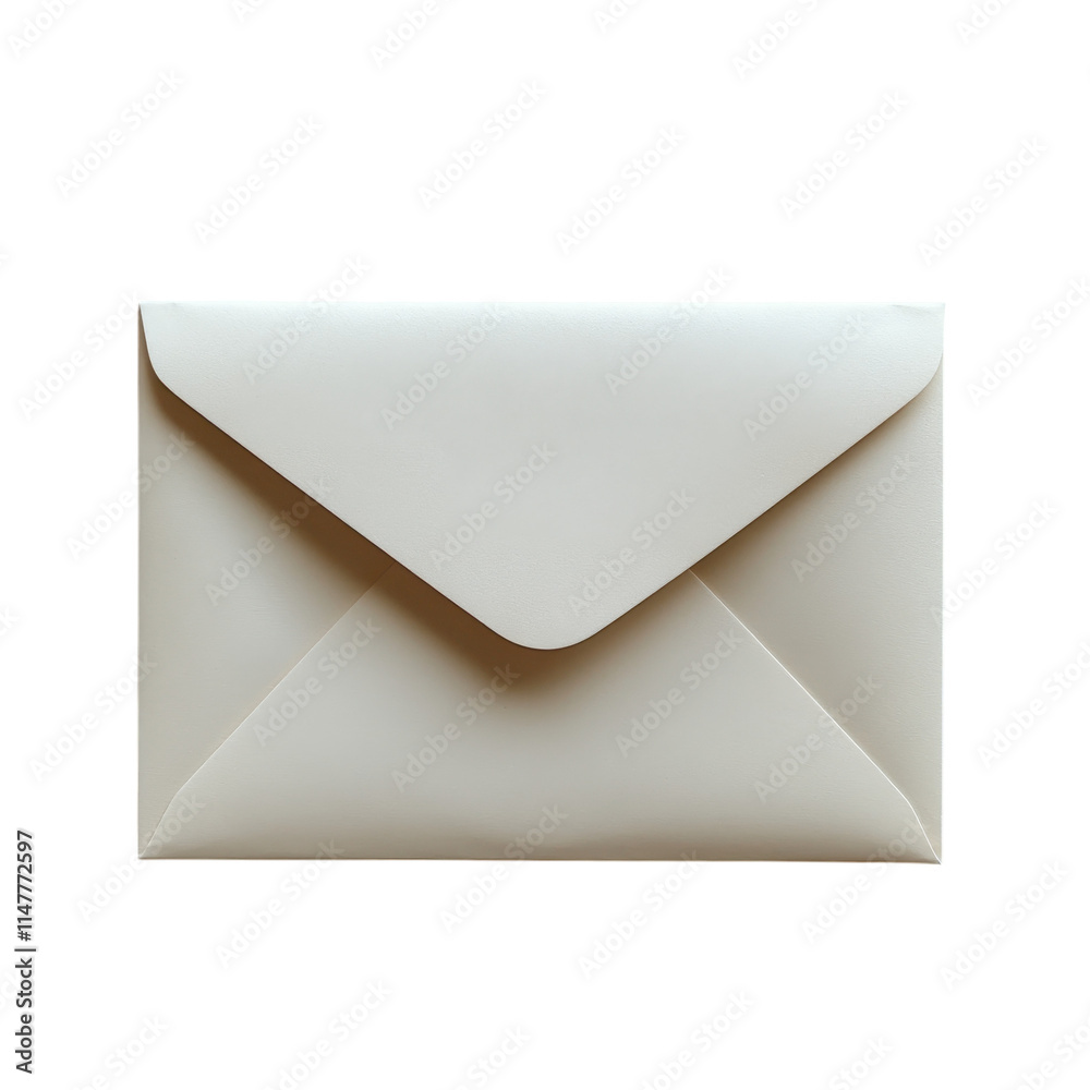 Elegant classic envelope with soft shadows on a neutral surface minimalist design studio setting modern concept Elegant classic envelope with soft shadows on a neutral surface minimalist design studio setting modern concept