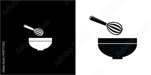 vector a cooking icon logo on a black background and transparent, premium vector cooking artwork