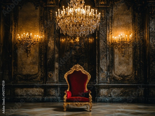 The Majestic Throne Room  A Glimpse into Royal Grandeur and Opulence