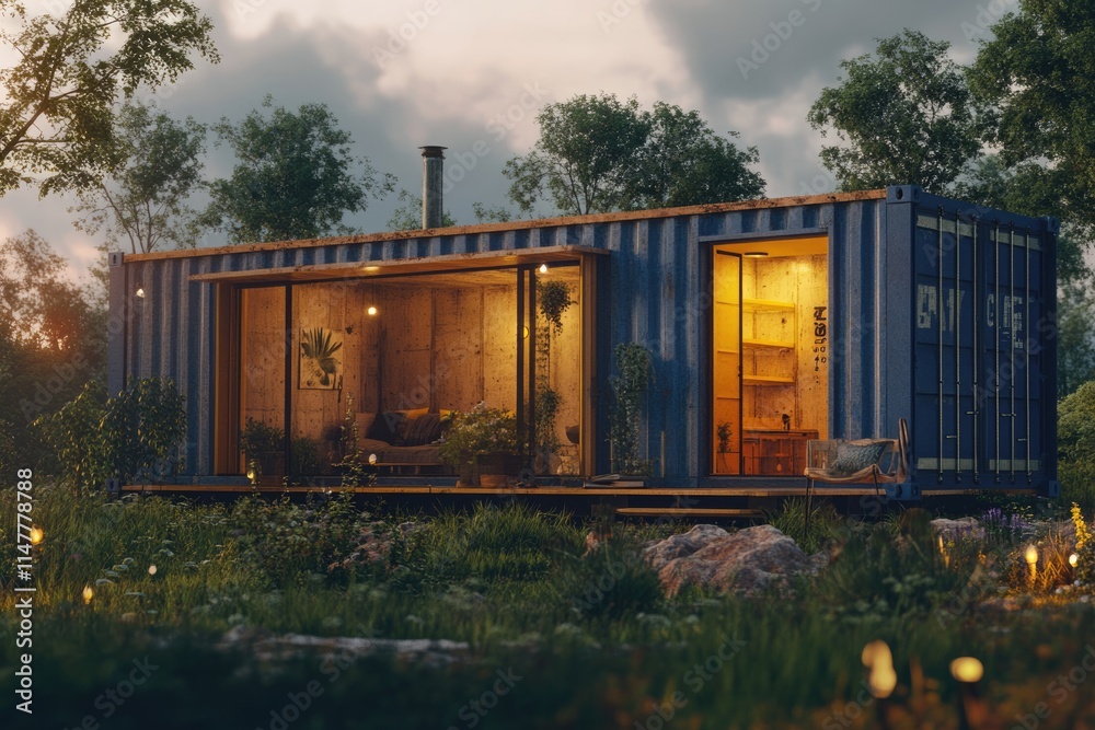 Eco friendly compact homes using recycled shipping containers Eco friendly compact homes using recycled shipping containers