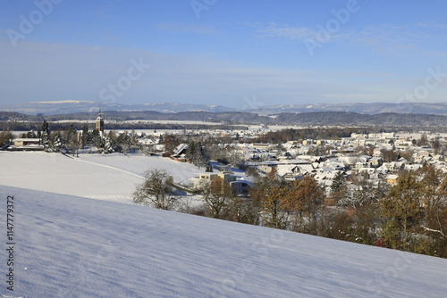 winterlandschaft schnee höchfeld kirchberg schweiz photo