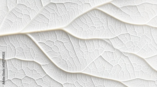 White leaf texture background with a veined pattern.
