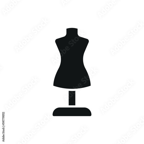 Mannequin fashion tailor icon vector basic design