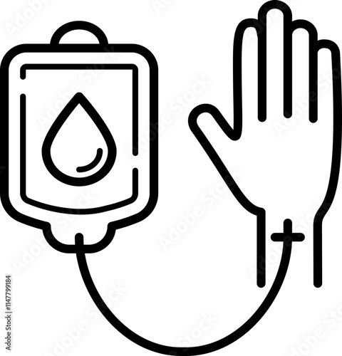 Blood Transfusion Icon