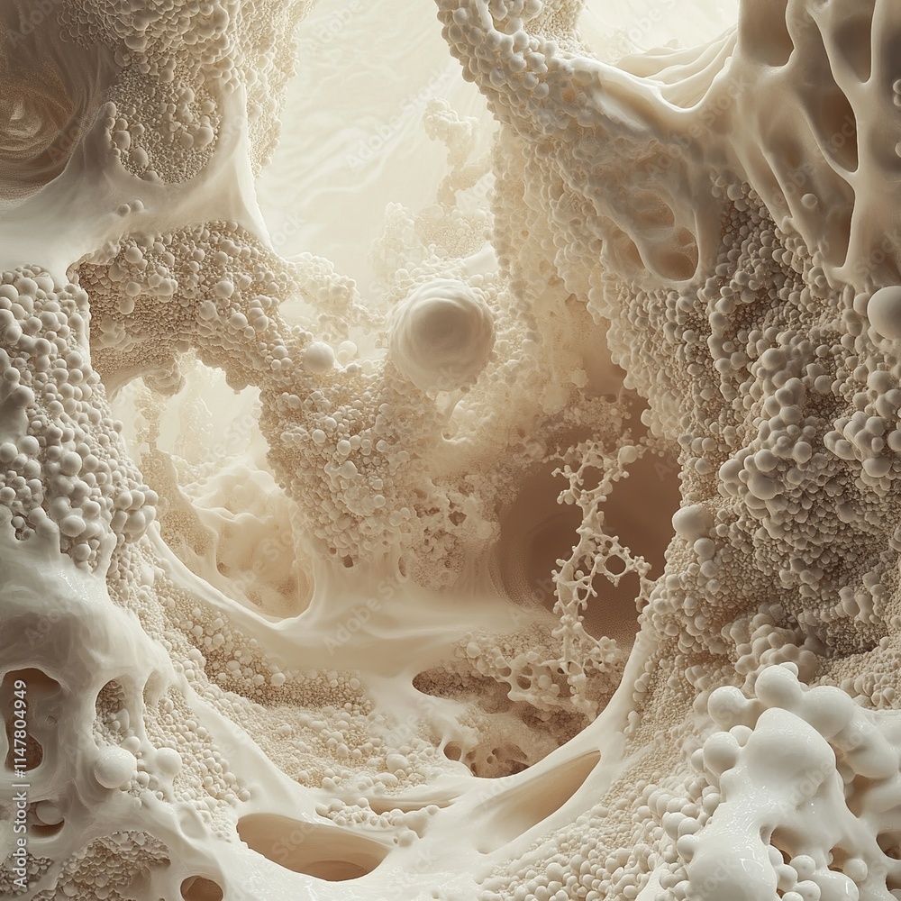 An awe-inspiring view of the microscopic realm, where individual atoms and molecules are depicted as massive, intricate structures, dwarfing the viewer's sense of scale An awe-inspiring view of the microscopic realm, where individual atoms and molecules are depicted as massive, intricate structures, dwarfing the viewer's sense of scale