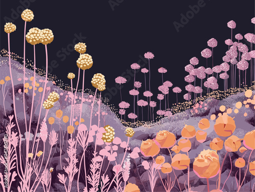 Artistic Pollen Grains: Intricate Beauties of Nature Unveiled through Digital Art
