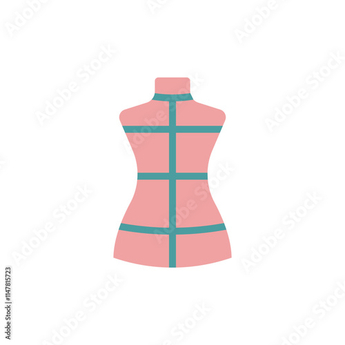 Mannequin fashion tailor icon vector basic design