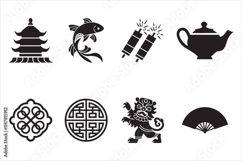 Collection of Traditional Chinese Symbols.