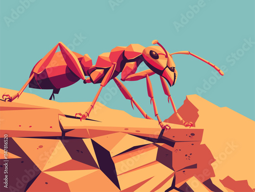 Animated Ant: The Versatile Creature of Nature's Microscopic World