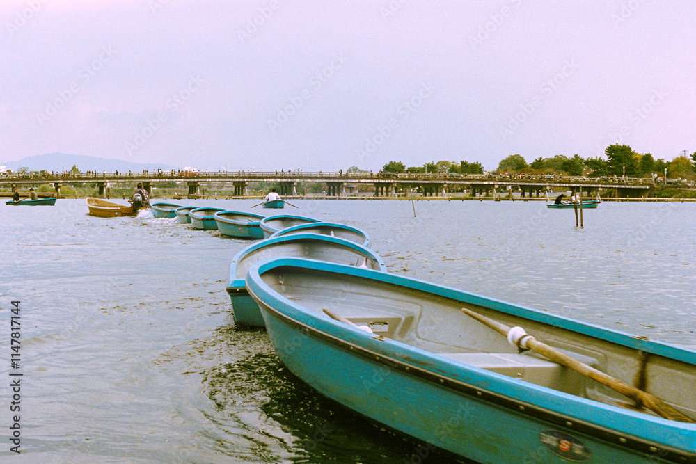 Obraz premium boat on the river