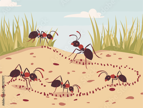 Chemical Compass: Uncovering the Invisible Paths of Ant Navigation, Revealing the Complexities of Nature's Communication System