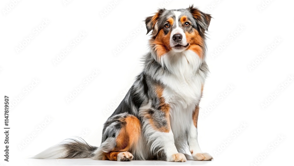Border Collie puppy sitting on white background, cute, purebred, black and white, portrait of a domestic dog, isolated, with a playful and friendly expression Border Collie puppy sitting on white background, cute, purebred, black and white, portrait of a domestic dog, isolated, with a playful and friendly expression