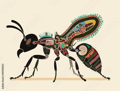 Dissecting the Inner Workings of an Ant: A Detailed Blueprint of the Microscopic World
