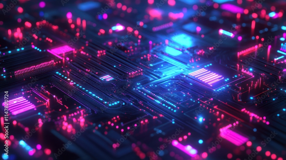 Neon Circuitry: A Digital Dreamscape Neon Circuitry: A Digital Dreamscape