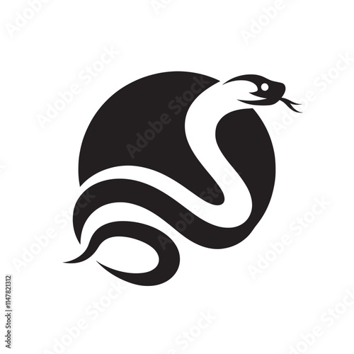 Abstract Cobra Snake Design. photo