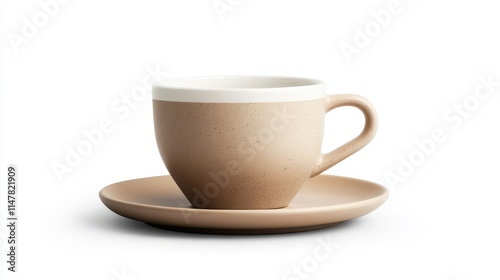 Wallpaper Mural Minimalist Ceramic Coffee Cup on a Saucer Torontodigital.ca