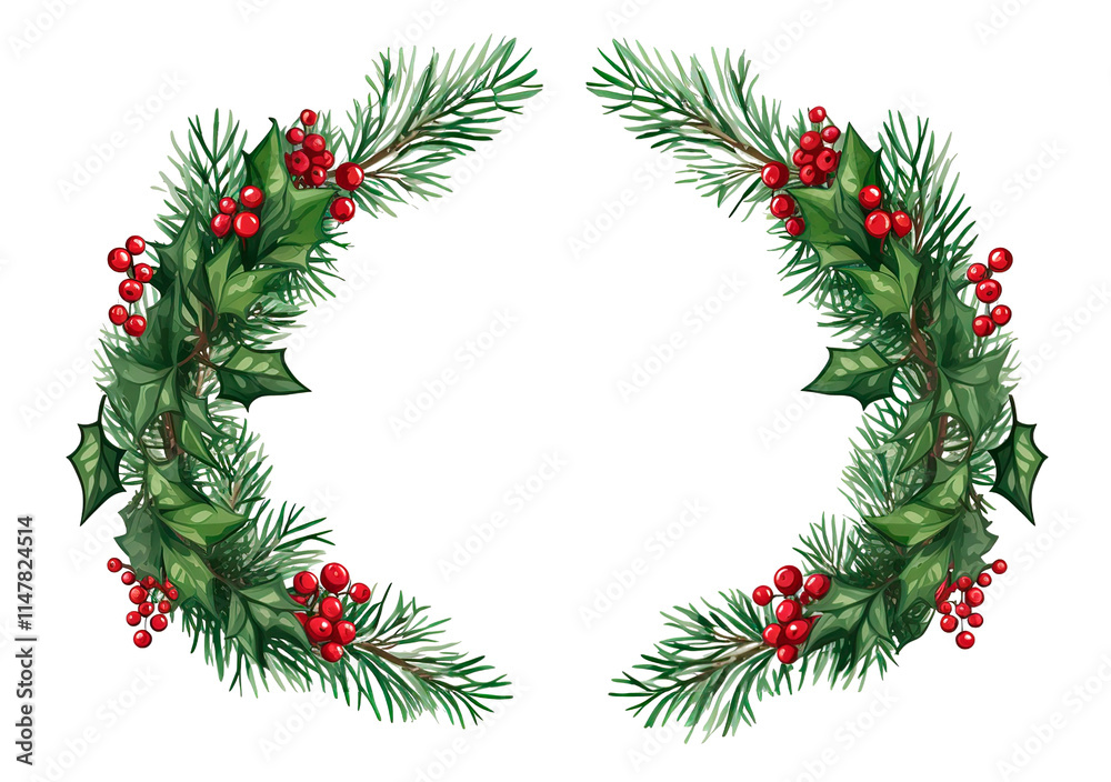 christmas wreath isolated on white christmas wreath isolated on white
