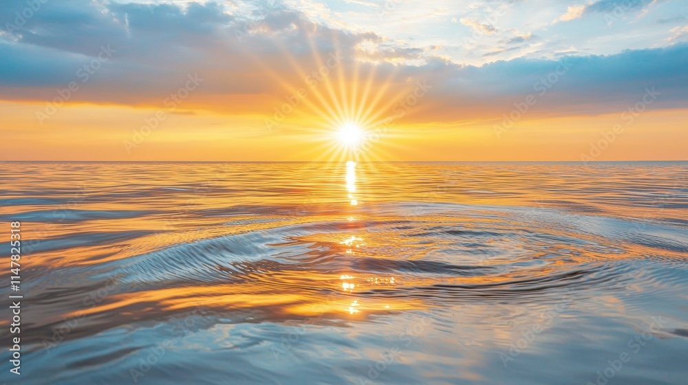 Obraz premium The shimmering rays of light gently caress the surface of the water, creating a mesmerizing dance of reflections and shadows that seem to move and sway with the rhythm of the unseen currents below.