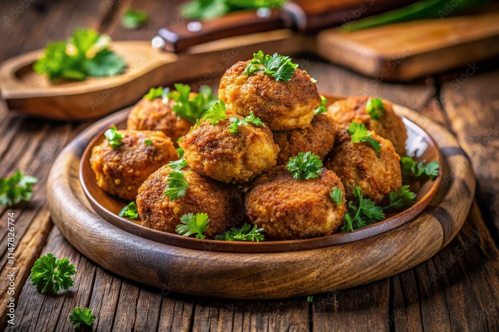 Delicious Danish Frikadellen Recipe: High-Resolution Food Photography with Shallow Depth of Field Delicious Danish Frikadellen Recipe: High-Resolution Food Photography with Shallow Depth of Field