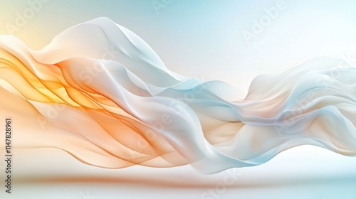 A minimalist, sleek white abstract background with soft, flowing lines that create a calming and harmonious visual effect.
