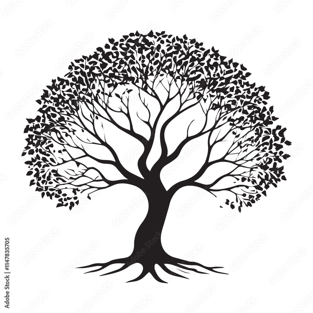 Naklejka premium silhouette off a plam tree